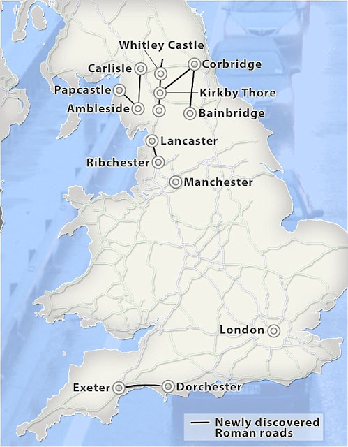 UK flood maps reveal lost Roman roads