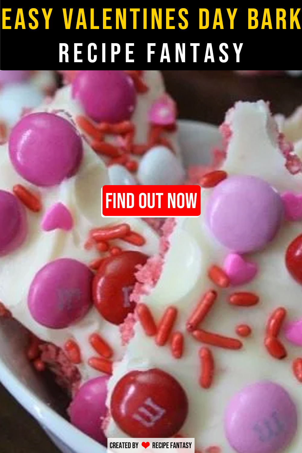 Recipe Rainbow: Easy Valentines Day Bark