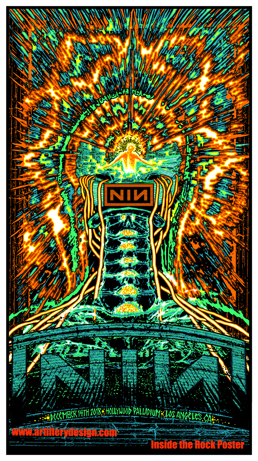 INSIDE THE ROCK POSTER FRAME BLOG Nine Inch Nails Los Angeles Poster
