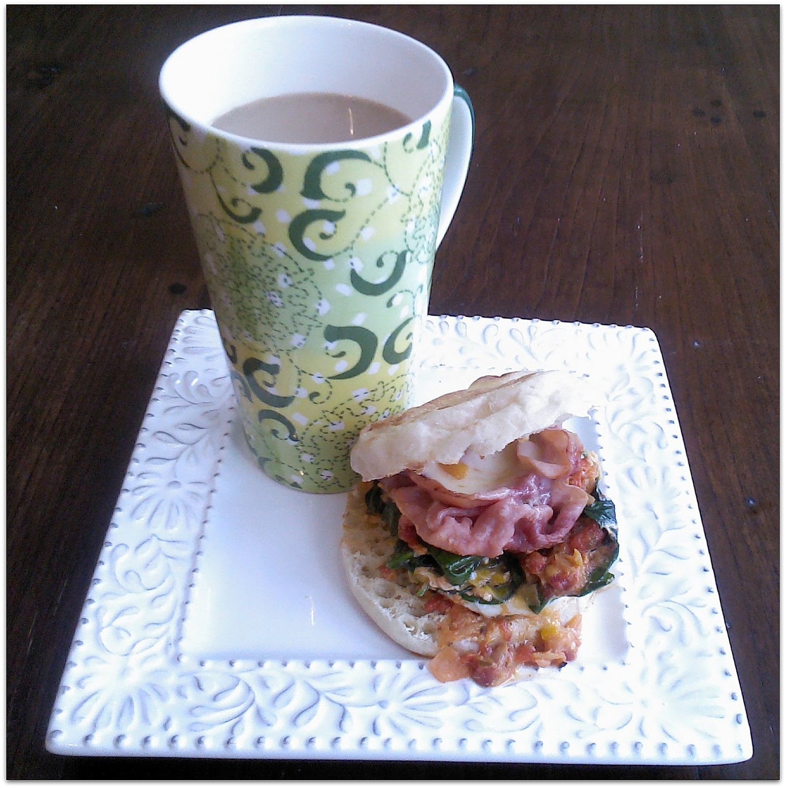 Spoonsfull Of Love Breakfast on the Go Easy Microwave Egg Sandwich