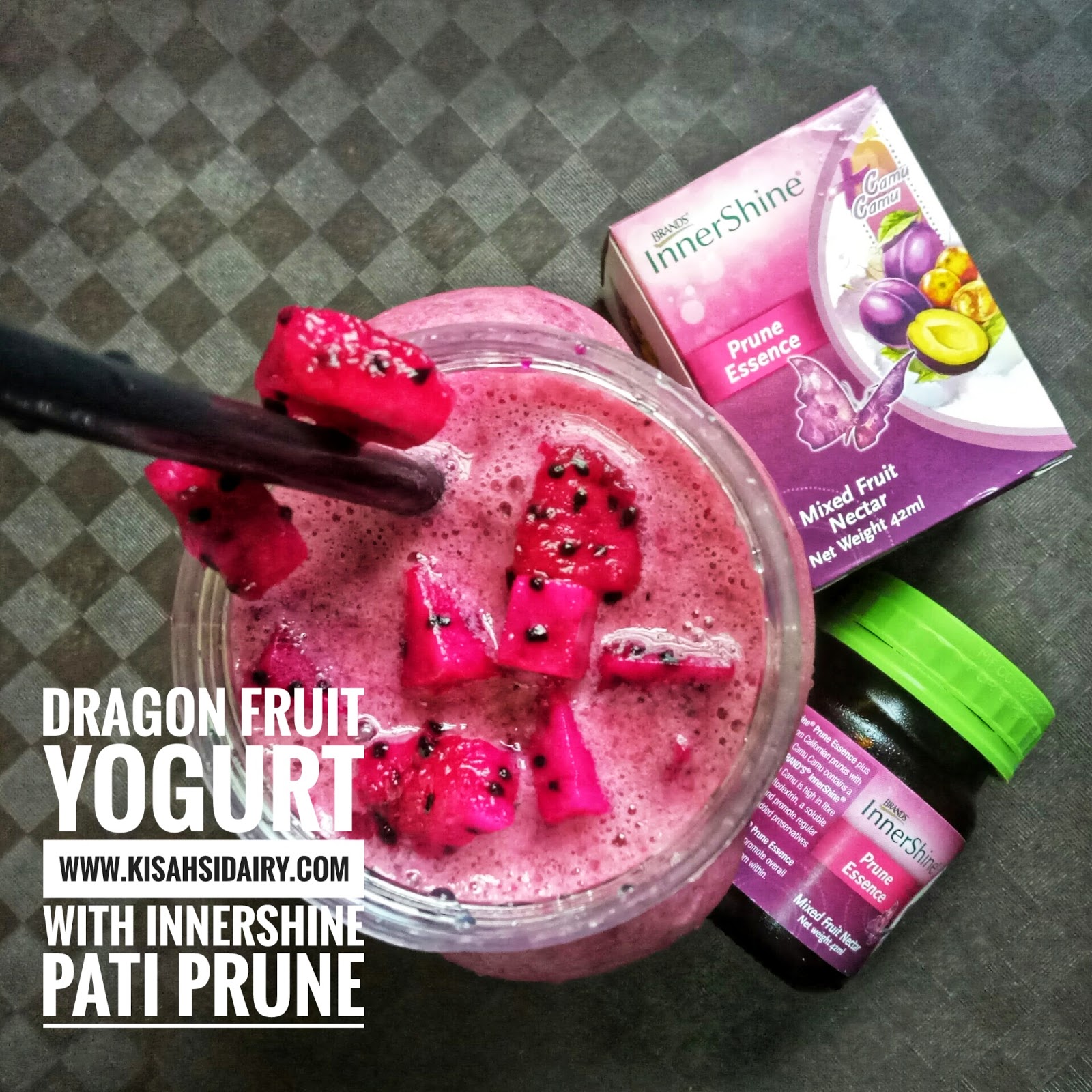 Resepi Dragon Fruit Smoothie with Innershine Prune Essence