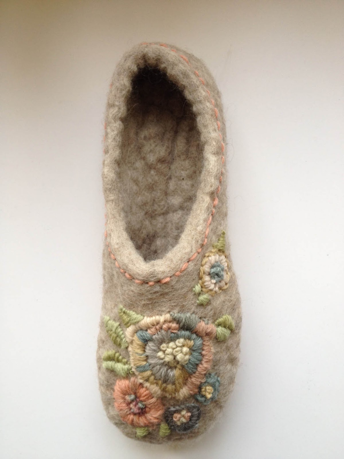 Thread and Thrift Embroidered Slipper
