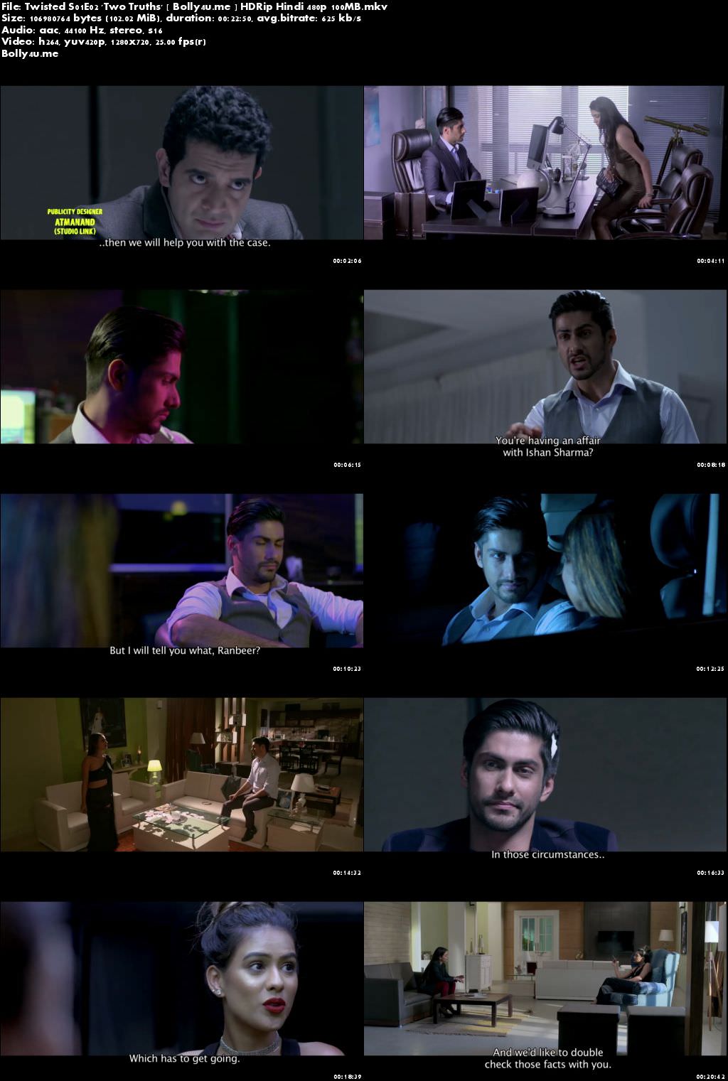 Twisted S01E02 Two Truths WEBRip 100MB Hindi 720p ESub Download