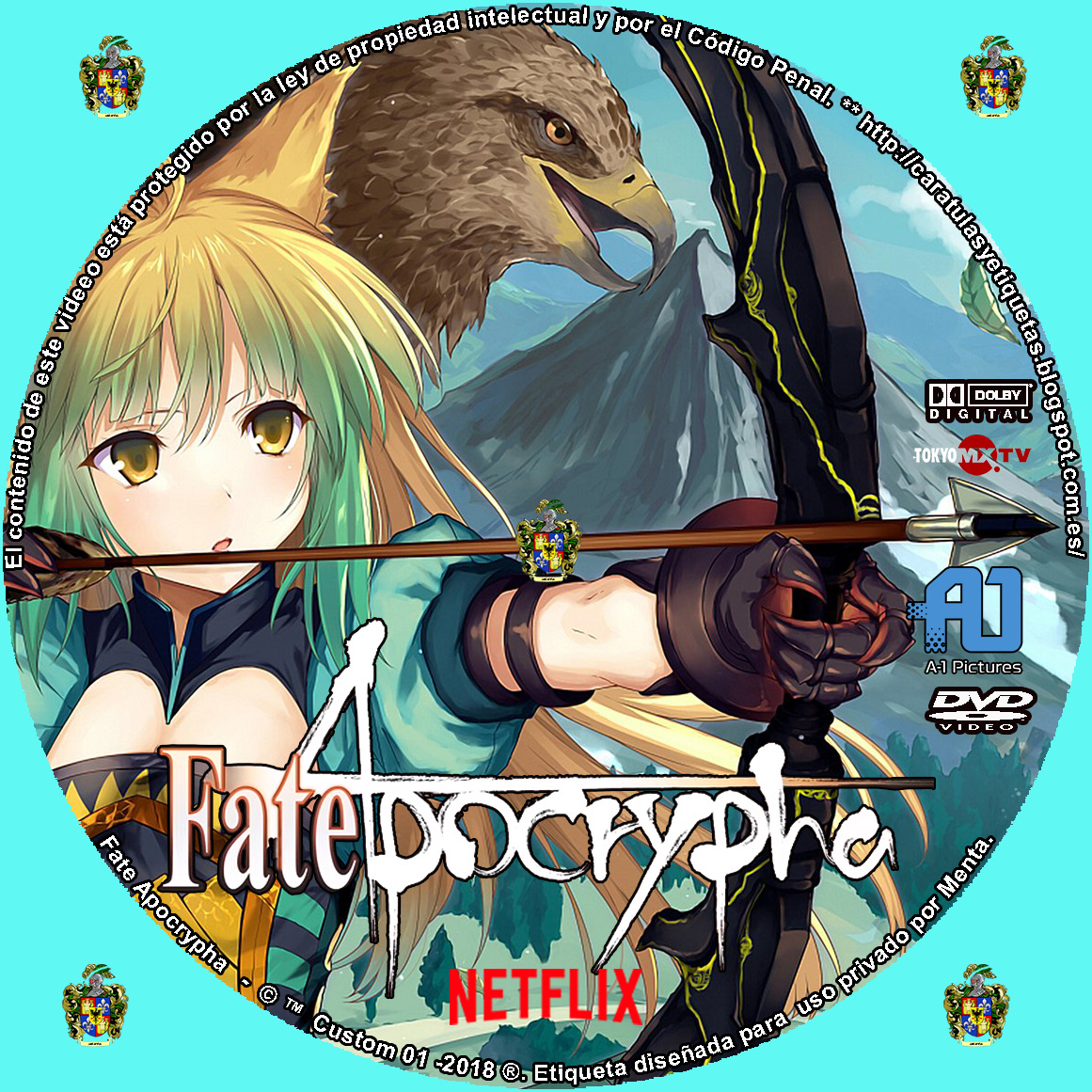 Caratulas y etiquetas: Fate Apocrypha (Serie de TV)