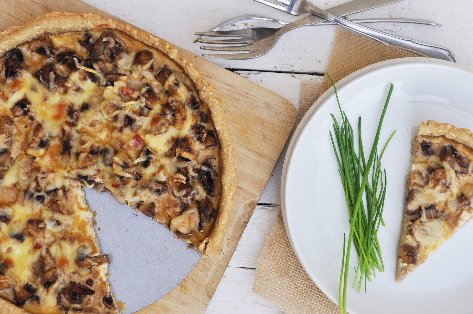 Anja's Food 4 Thought: Bacon Mushroom Quiche