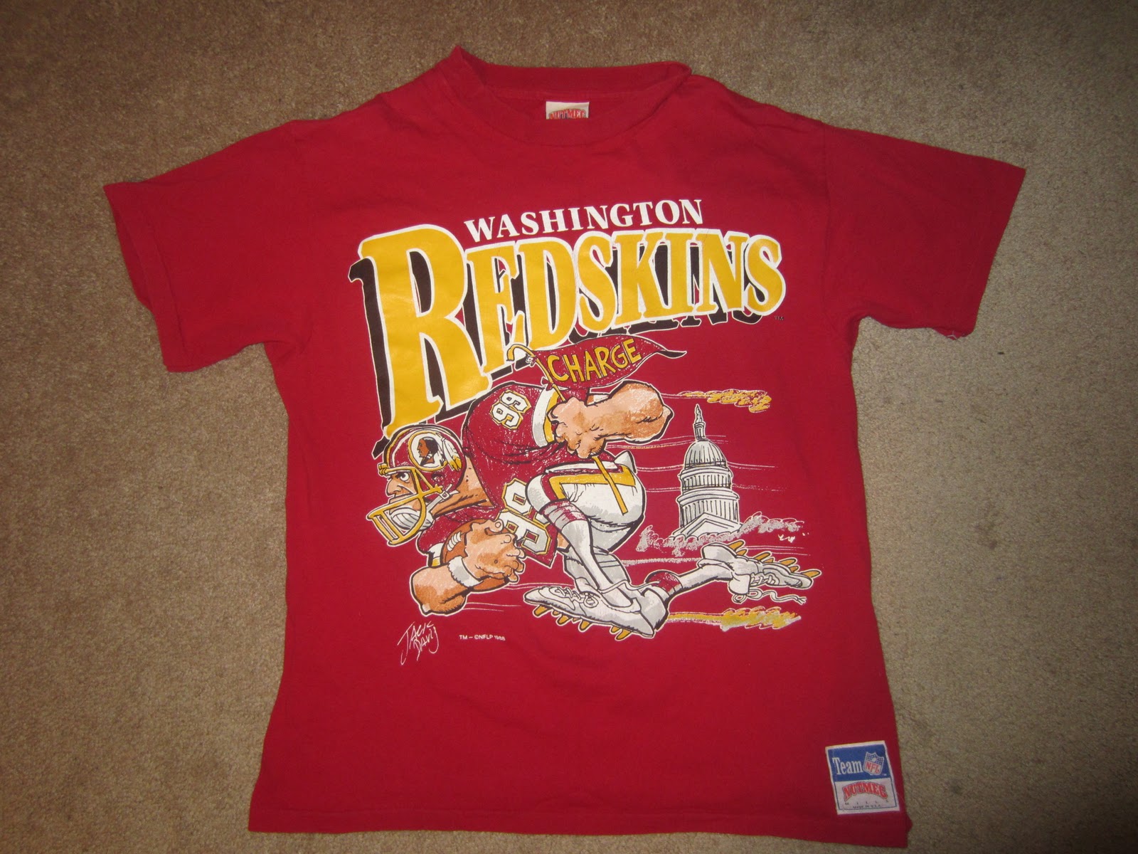 Vintage Sports Apparel: Vintage Washington Redskins Nutmeg ...