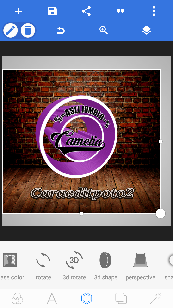 Buat Logo Text 3D di Android Dengan Aplikasi Pixellab Terbaru