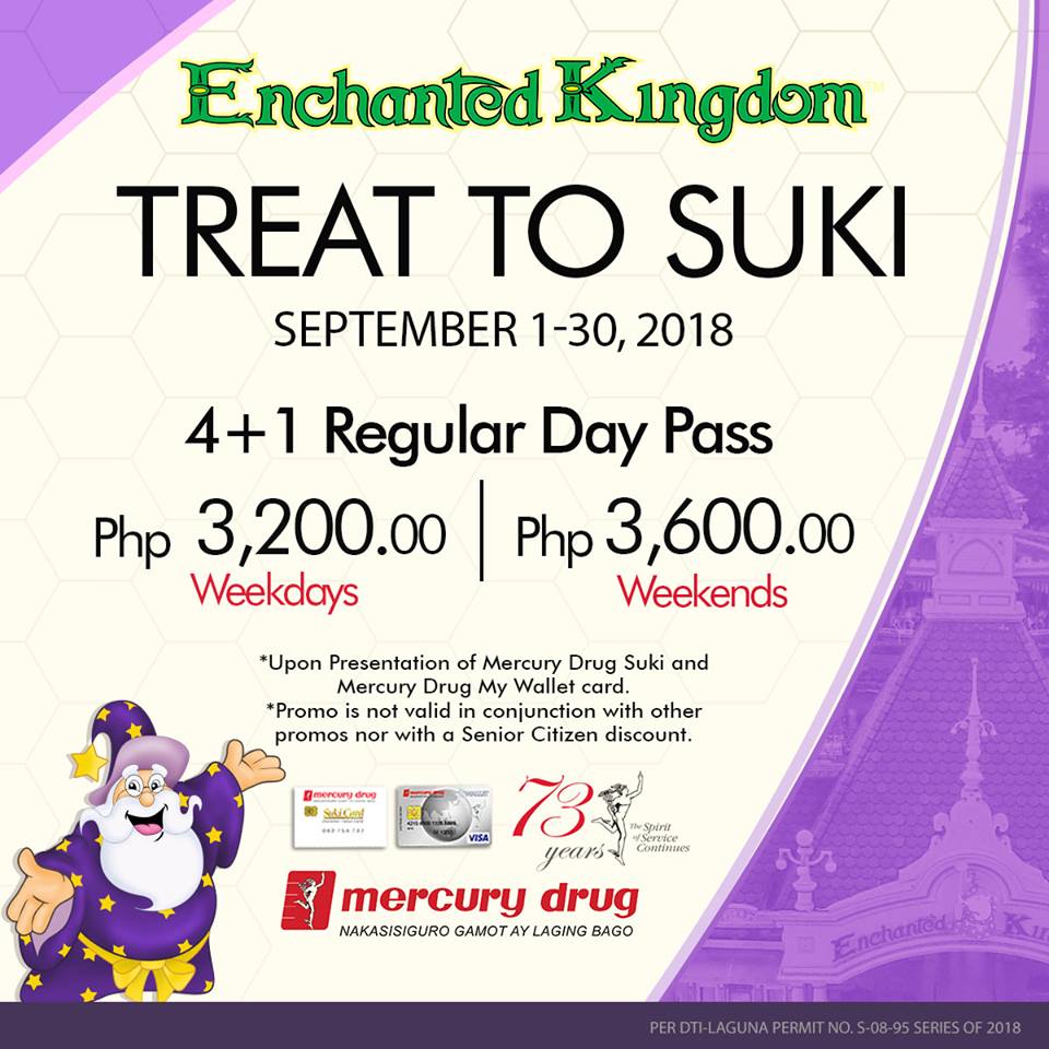 Manila Shopper Enchanted Kingdom Treat to Suki 4+1 Promo Sept 2018