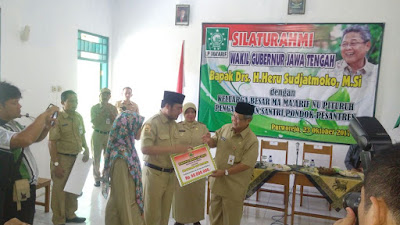 Kunjungan Wakil Gubernur Jawa Tengah, Di MA Ma'arif NU Pituruh