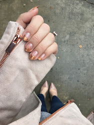 rose gold nail foil nails designs itsbecauseithinktoomuch gel seriously obsessed doesn been fall