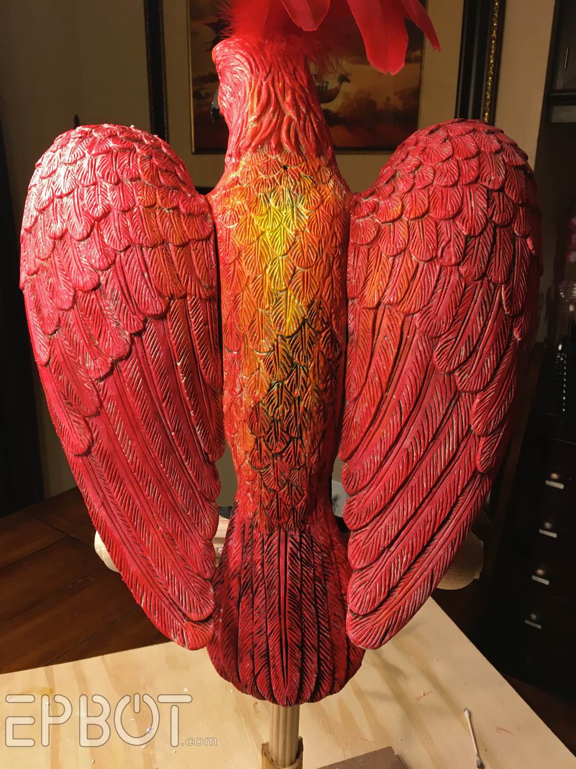 EPBOT We Made A Phoenix Topper For Our Harry Potter Tree!