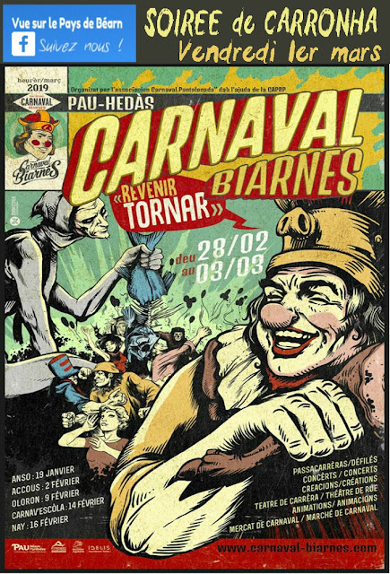 Le Carnaval Biarnés Soirée de Carronha Pau 2019