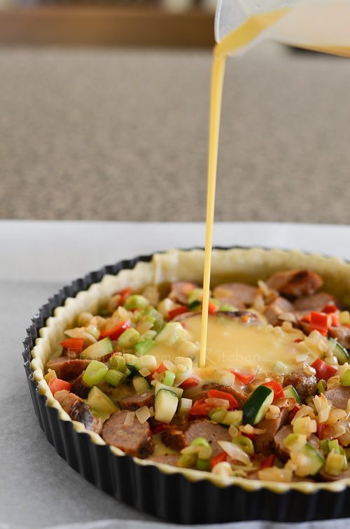 Sausage and Vegetable Quiche Lisa's Lemony Kitchen