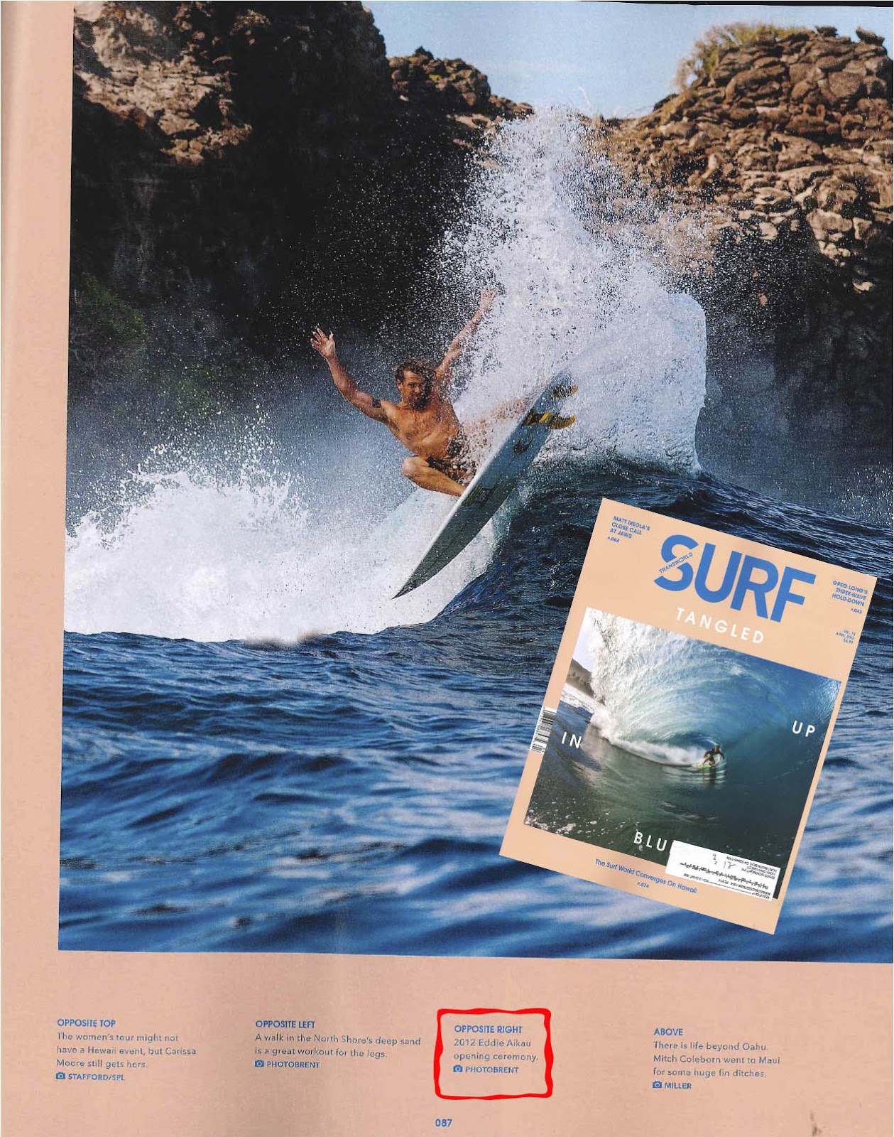 Quiksilver PR The Eddie and Mark Healey photographed in Transworld Surf!