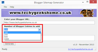 Google Blogger Sitemap Generator Utility Released 3