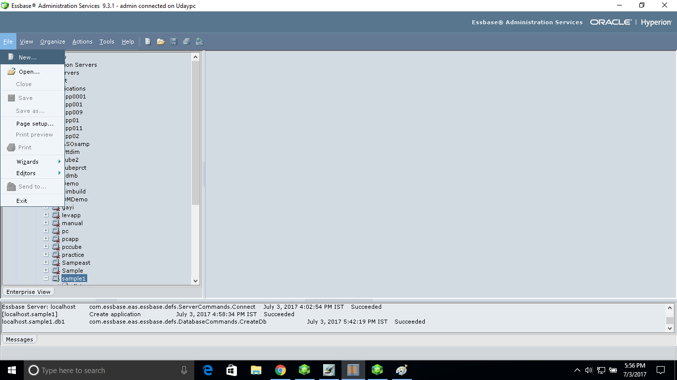 how to create currency database under essbase application?