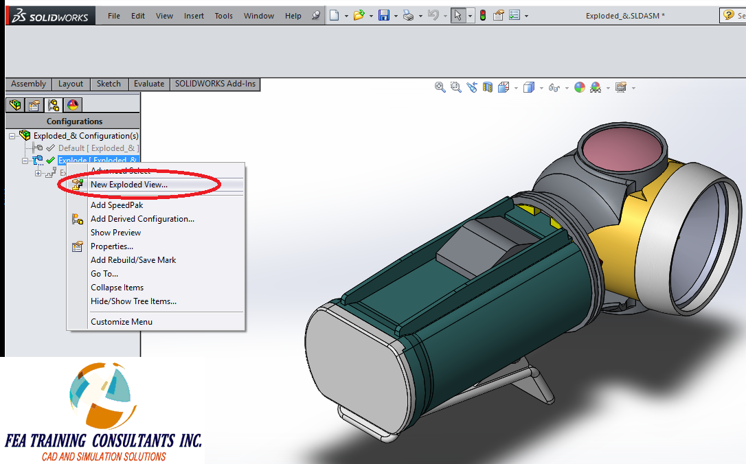 Solidworks exploded view - flolito