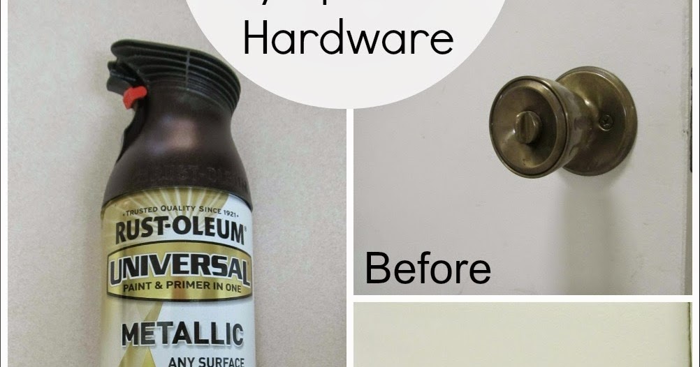 Spray Painted Door Knobs