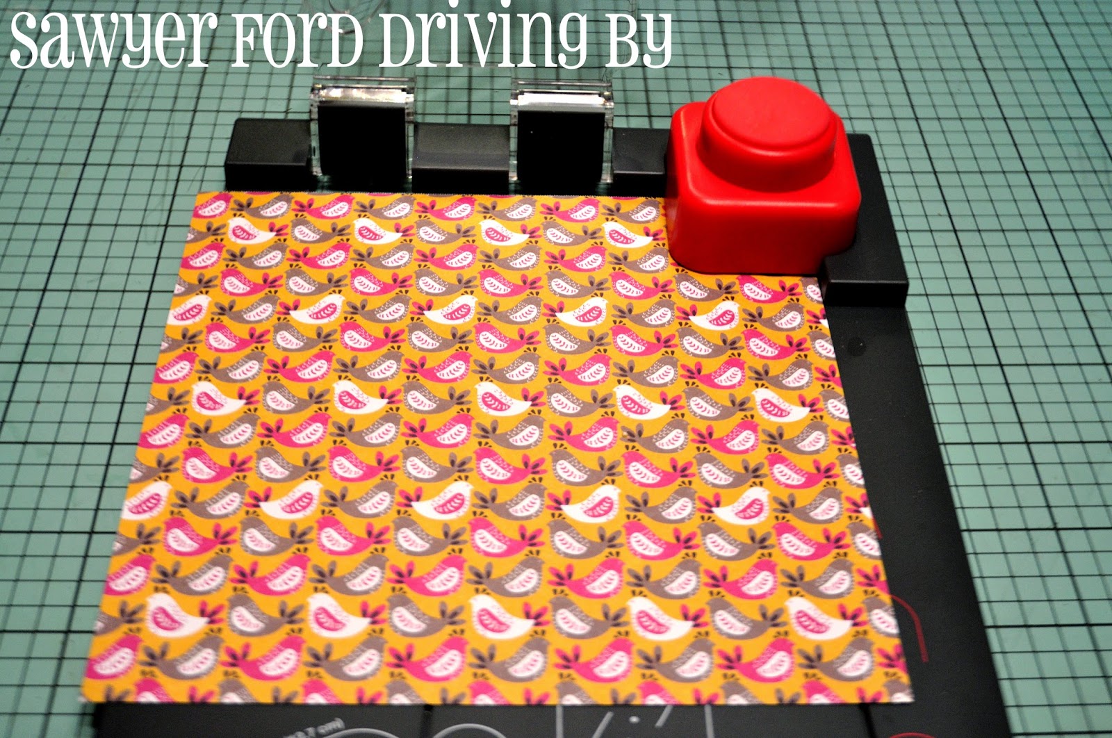 Sawyer Ford Driving By Pinwheel Punch Board