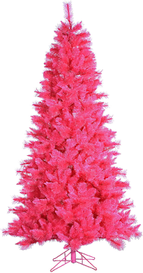 Hot pink Christmas tree