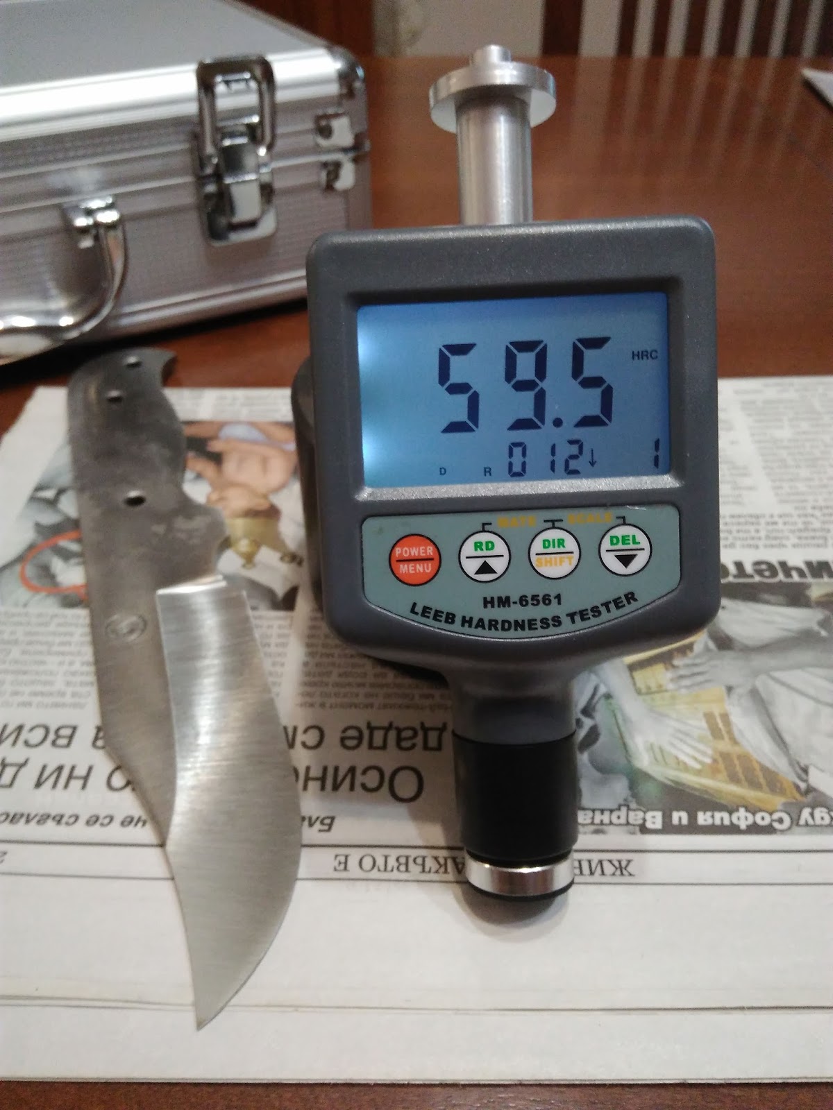 Тест за твърдост на стомана N690! N690 Steel Hardness TestRockwell