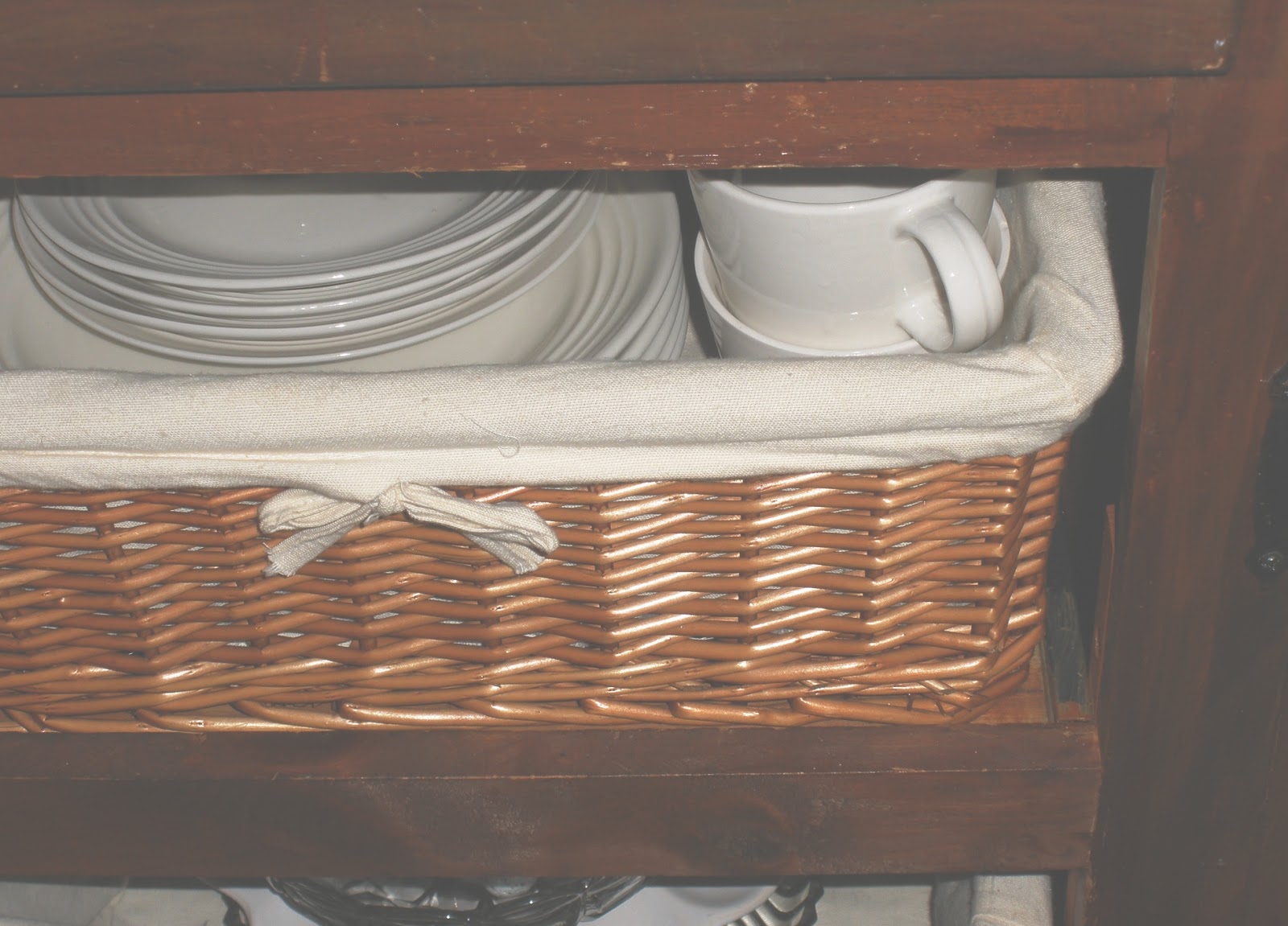 BRAYTON HOMESTEAD INTERIORS Basket drawers new to my old kitchen