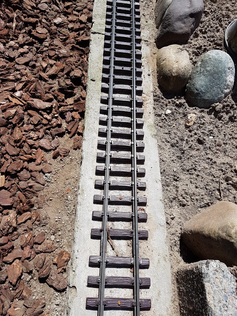 A Small Garden Railroad Constructing the railway III Ballasting