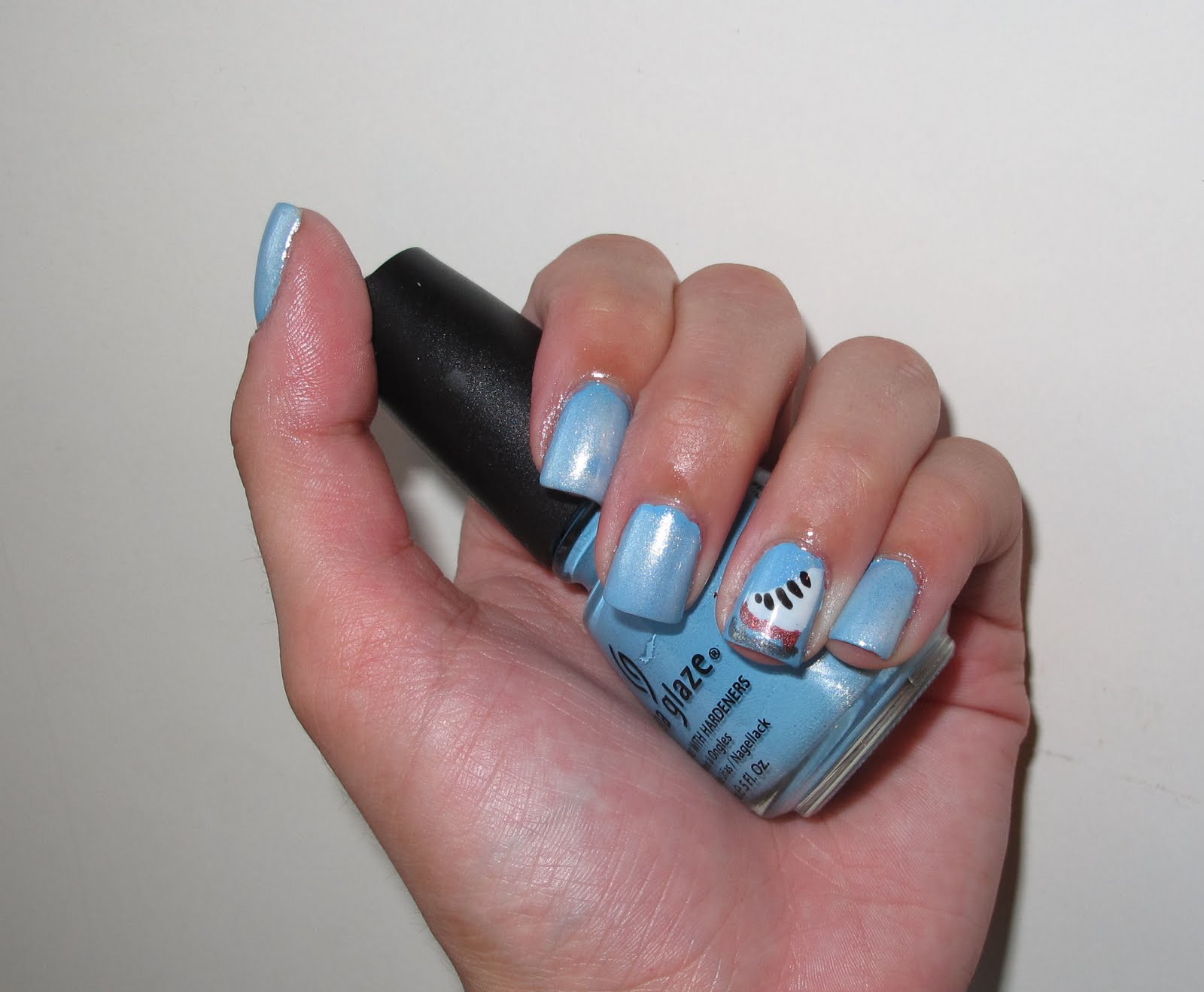 Nail Designs Winter/Ice Skate Mani