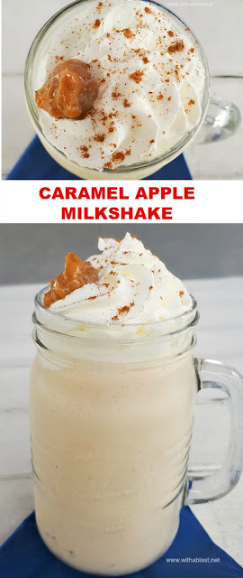 Caramel Apple Milkshake is a thick, kid-friendly drink with a hint of Cinnamon and made using Yogurt for a lighter Milkshake 