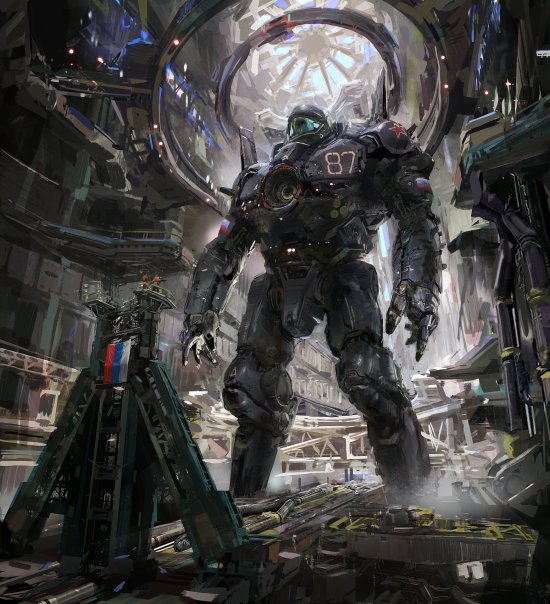 John Wallin Liberto artstation arte ilustrações ficção científica games robôs gigantes naves espaciais guerreiros futuristas