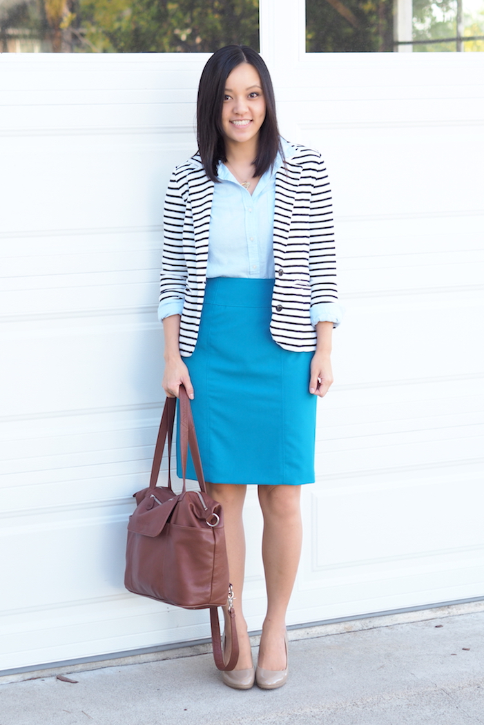 Putting Me Together: Striped Blazer 4 Ways (Inspired by the HP x360)