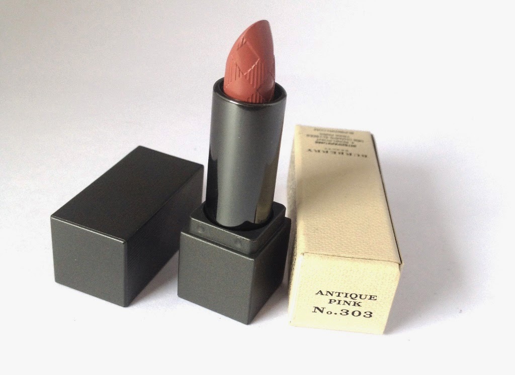 Beautyswot Burberry Lip Velvet Antique Pink No 303 Burberry Lip Velvet Antique Pink No 303