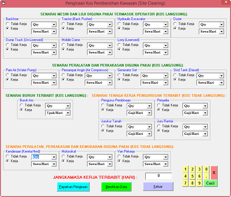 Ilmu Berguna Sebagai Panduan Bersama: Pengiraan Kos Pengurusan Kerja ...