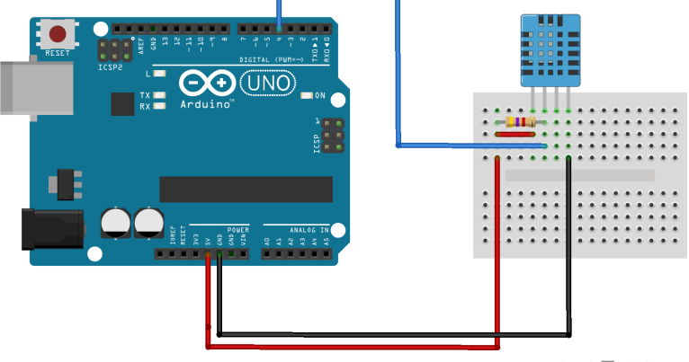 Temperature and Humidity Measurement with DHT11 and Arduino Uno