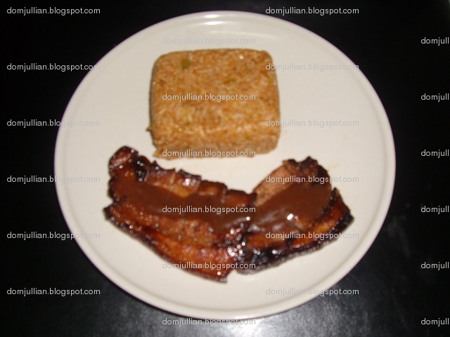 Sentimiyento de Patatas: Recipe: Domjullian's Pork BBQ with Java Rice