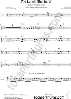  Flauta Travesera, flauta dulce y flauta de pico Partitura de Pastorcillo Solitario Sheet Music for Flute and Recorder Music Scores 