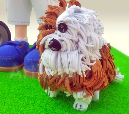 Fofucho perro pekinés goma eva