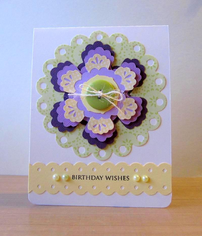 Smile in an Envelope Cricut Flower card