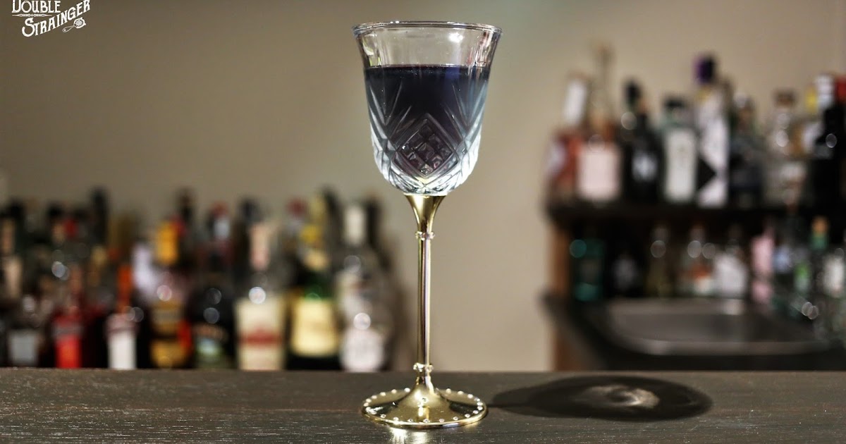 Double Strainger Drinkstagram Tribute Deep Purple Martini