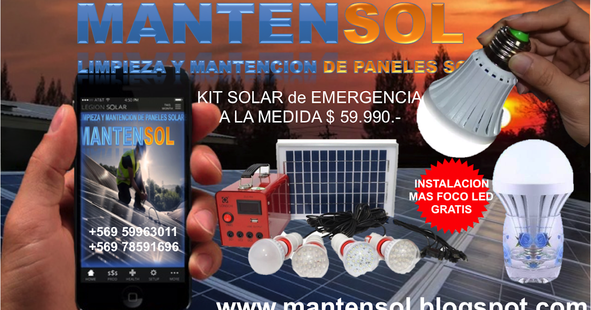 LLEVATE EL FOCO LED por la Instalación de tu KIT SOLAR de EMERGENCIAS