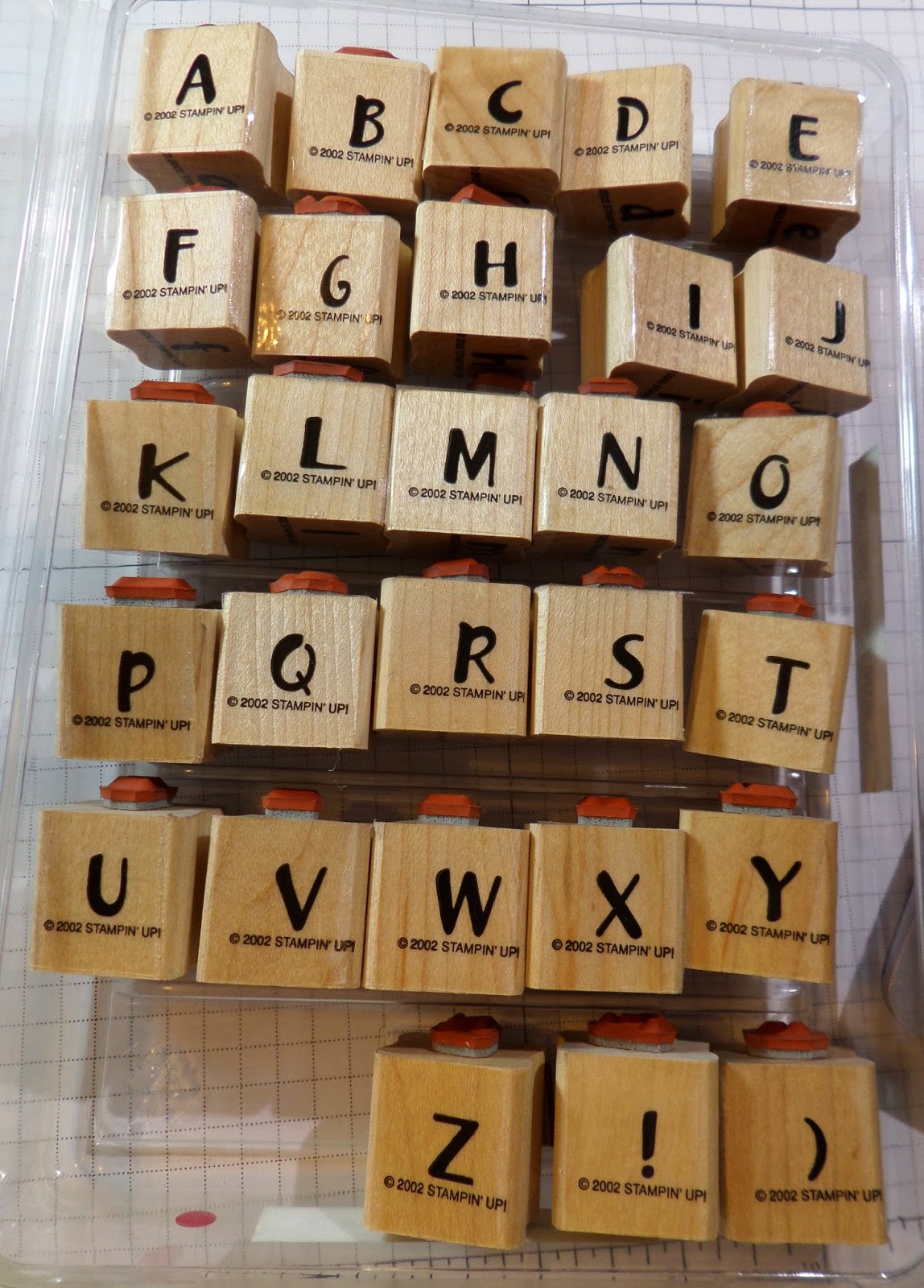 Retired Stampin' Up! Stamp Sets All_Around Alphabet Upper and Lower