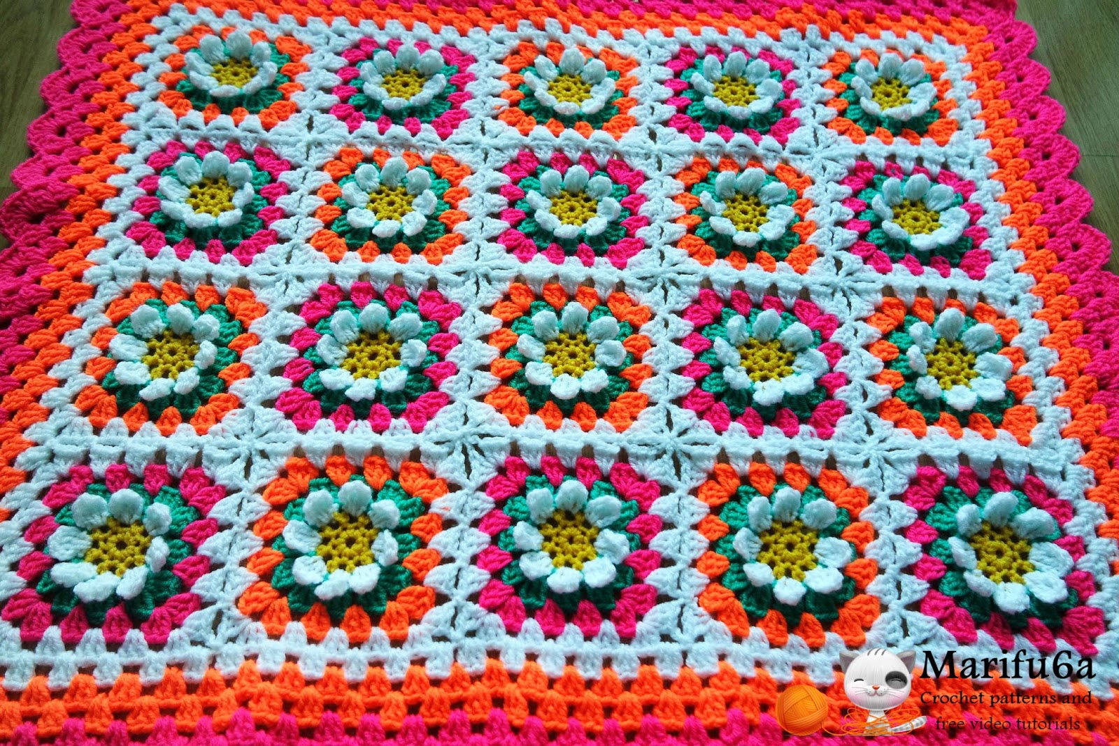 Free crochet patterns and video tutorials Crochet pattern “Flower