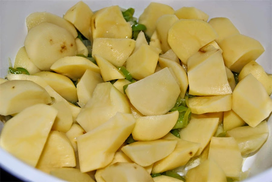 Abadejo con patatas paso 3