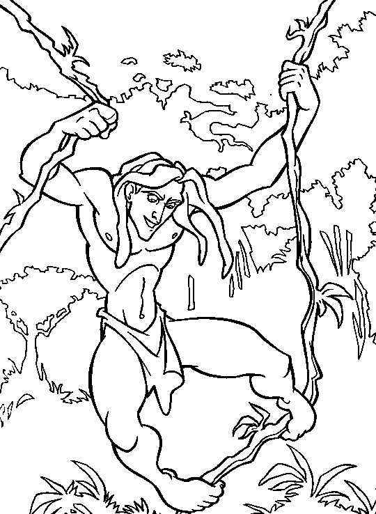 Disney Colouring Book For Kids: Tarzan Coloring Pages For Kids