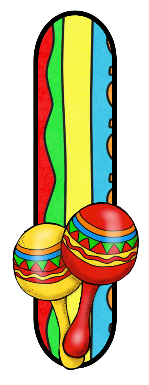 Abecedario con Maracas. Maracas Alphabet. Oh my Alfabetos!