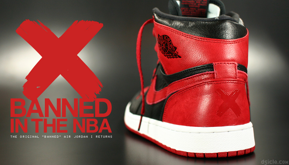why was jordan 1 banned from the nba