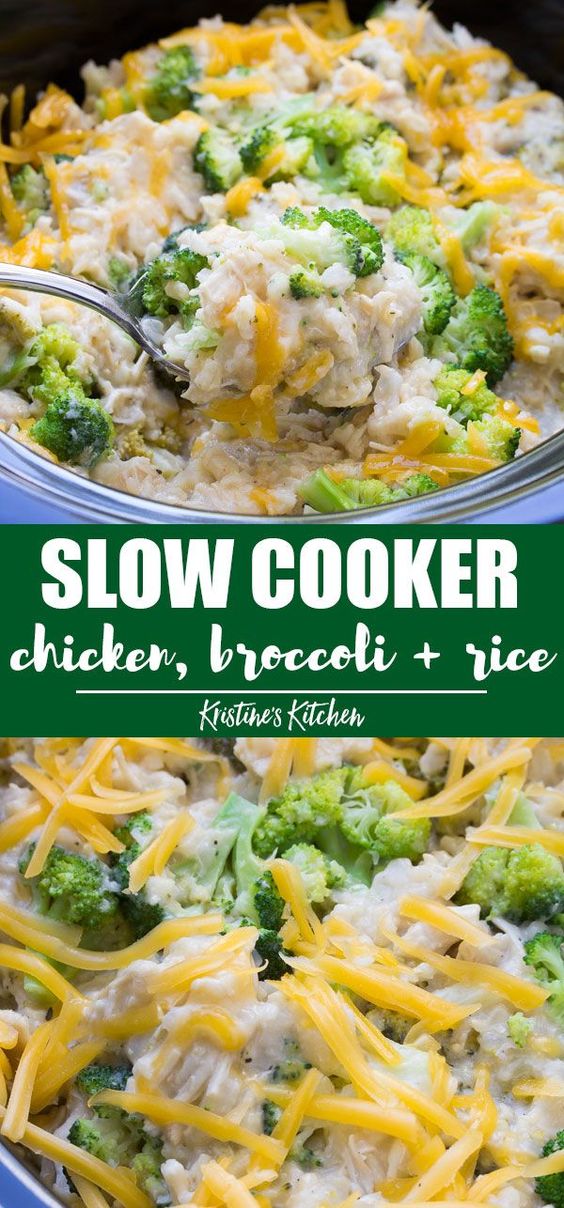 Slow Cooker Chicken, Broccoli and Rice Casserole Trending Recipes