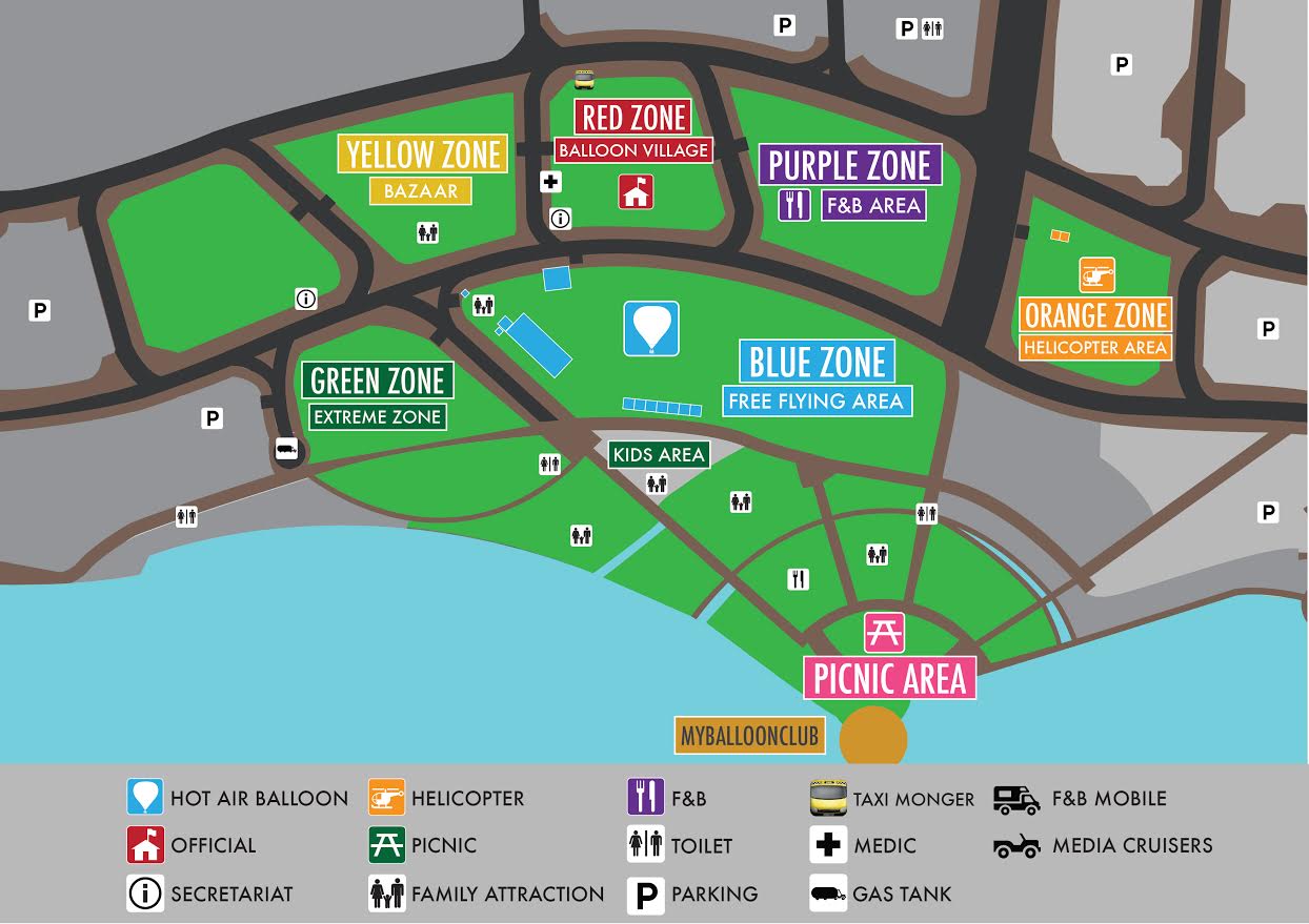 7th Putrajaya International Hot Air Balloon Fiesta 2015 Layout Plan
