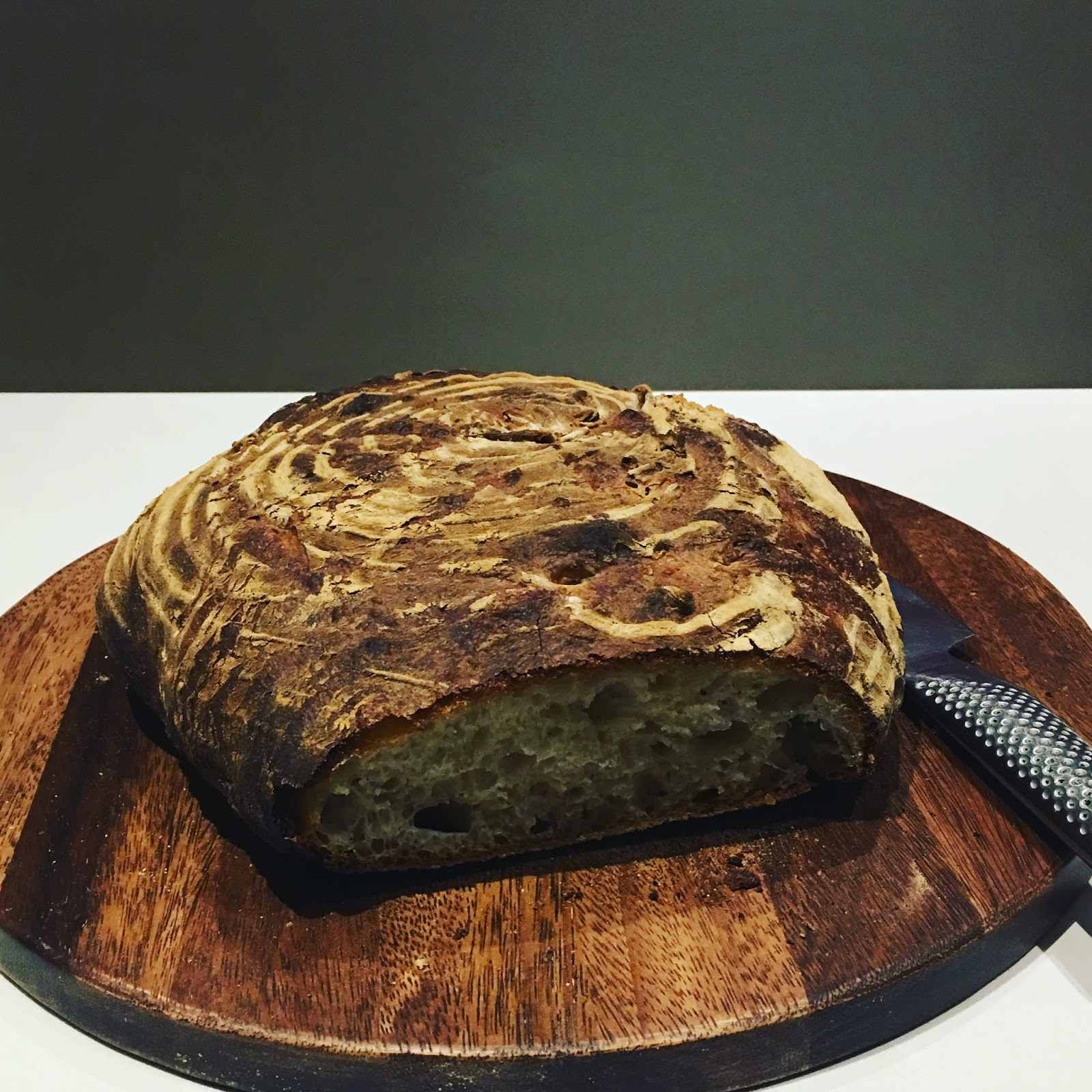 Making sourdough bread with the assistance of Brickhouse bakery