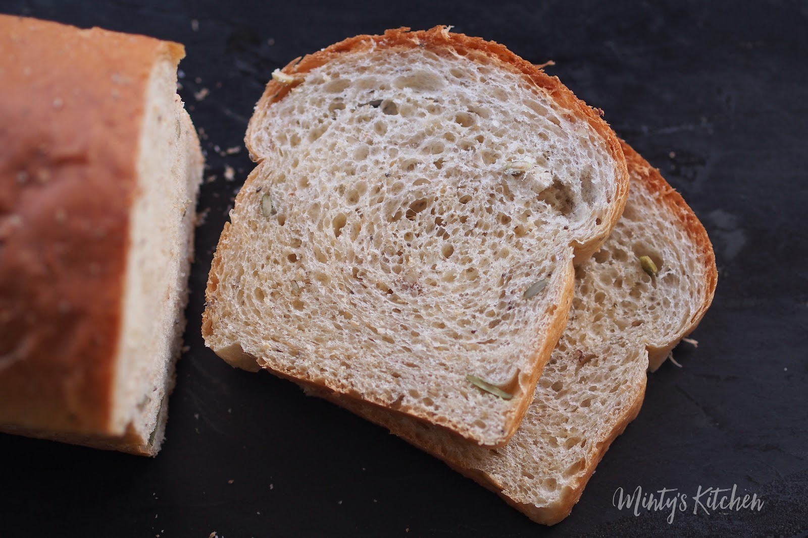 Minty's Kitchen Wholemeal Bread Using Prefermented/Sponge Dough